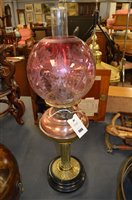 Lot 986 - Oil lamp
