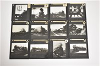 Lot 76 - A set of LNER photograph slides and slide papers, cased