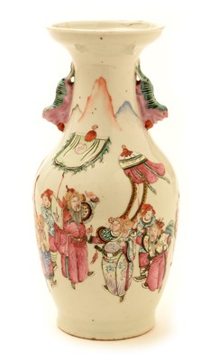 Lot 5 - A late 19th Century Chinese Famille Rose vase.