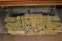 Lot 1059 - Ornate stone trough fountain