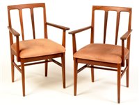 Lot 88 - A pair of Danish teak chairs.