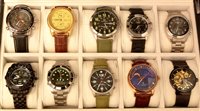 Lot 1173 - Ten dress watches
