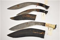 Lot 19 - Three kukri