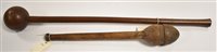 Lot 56 - Knobkerry and another club