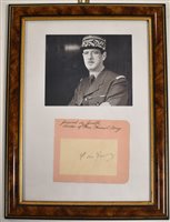 Lot 203 - Charles de Gaulle signature