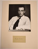 Lot 204 - Buster Keaton signature