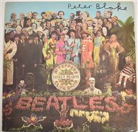 Lot 209 - Beatles Lonely Hearts album signed by Peter Blake