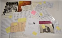 Lot 222 - Musical interest signatures