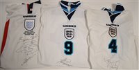 Lot 242 - Signed England Shirts