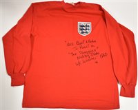 Lot 248 - Nobby Stiles signed replica shirt