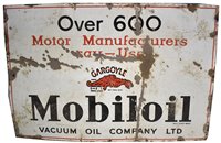Lot 139 - Mobiloil enamel sign
