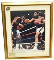 Lot 184 - Mohamed Ali and Joe Frazier signed print