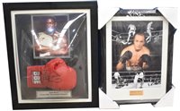 Lot 185 - Sr Henry Cooper and Frank Bruno signatures