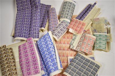 Lot 16 - GV stamp sheets and parts