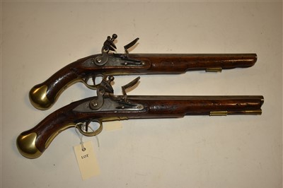 Lot 45 - A pair of 18th Century holster pistols