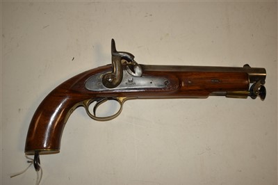Lot 46 - Converted percussion pistol