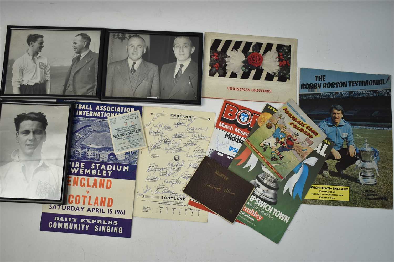 Lot 300 - Sir Bobby Robson Memorabilia collected by his...