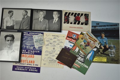 Lot 300 - Sir Bobby Robson Memorabilia collected by his...