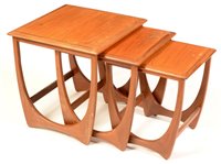 Lot 85 - G-Plan nest of three tables.