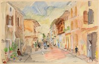 Lot 202 - Anthony Gross - watercolour.