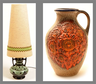 Lot 25 - A mid Century ewer.