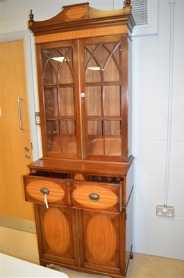 Lot 882 - Secretaire bookcase