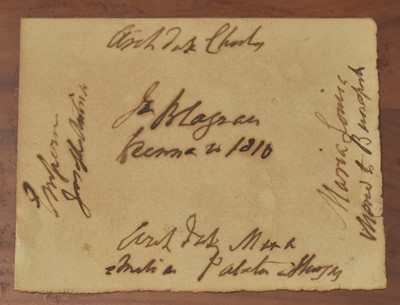 Lot 986 - An early 19th century memoriam box