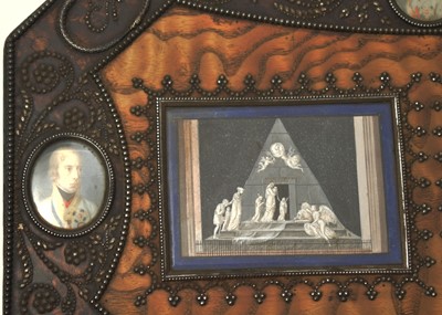 Lot 986 - An early 19th century memoriam box