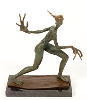 Lot 40a - 20th Century British School - patinted bronze.