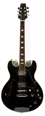 Lot 158 - Aria Pro II Semi-acoustic  Guitar and case