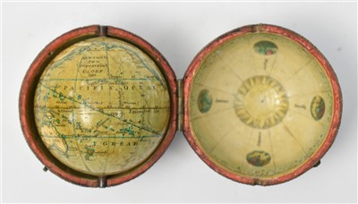 Lot 414 - A 2-inch Newton's pocket globe, English,...