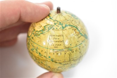 Lot 414 - A 2-inch Newton's pocket globe, English,...