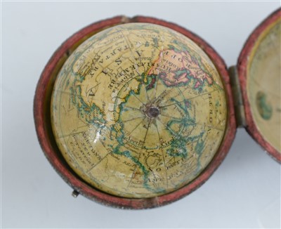 Lot 414 - A 2-inch Newton's pocket globe, English,...
