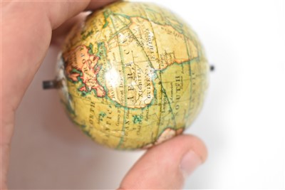 Lot 414 - A 2-inch Newton's pocket globe, English,...