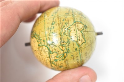 Lot 414 - A 2-inch Newton's pocket globe, English,...