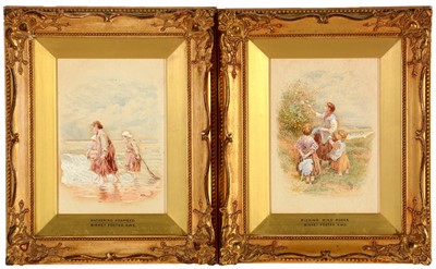 Lot 282 - A Follower of Myles Birket Foster - watercolours.