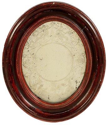 Lot 474 - Attributed to Robert Hudson, Newcastle upon Tyne: a George III oval mirror.