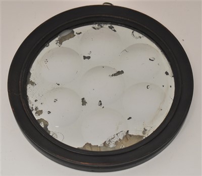 Lot 807 - An 18th Century circular mirror, with seven...
