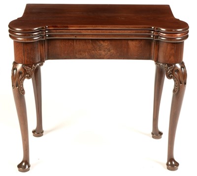 Lot 767 - A George III mahogany triple top tea and card table.