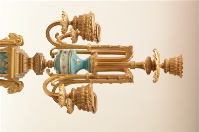 Lot 443 - A pair of candelabra