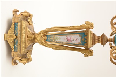 Lot 443 - A pair of candelabra