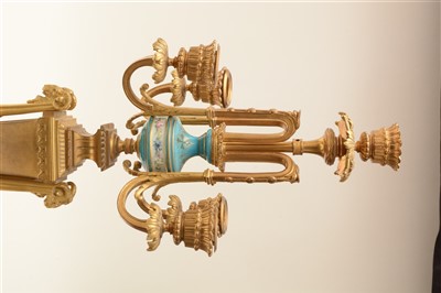 Lot 443 - A pair of candelabra