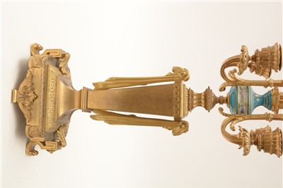 Lot 443 - A pair of candelabra