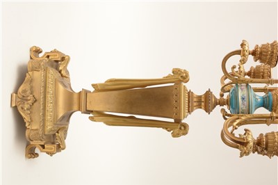 Lot 443 - A pair of candelabra