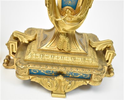 Lot 443 - A pair of candelabra