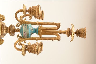 Lot 443 - A pair of candelabra