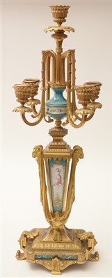 Lot 443 - A pair of candelabra