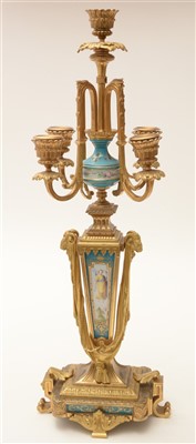 Lot 443 - A pair of candelabra
