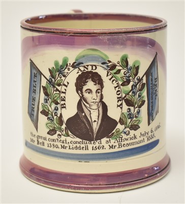 Lot 295 - 1826 Alnwick Election tankard