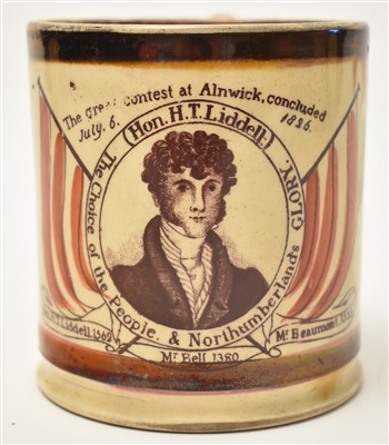 Lot 303 - 1826 Alnwick Election tankard